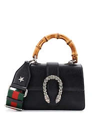 Pre-Owned Gucci Mini Dionysus Bamboo Top Handle Bag Leather