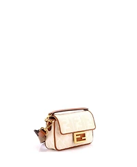 Pre-Owned Fendi Mini Baguette Nm Bag Zucca Embroidered Canvas