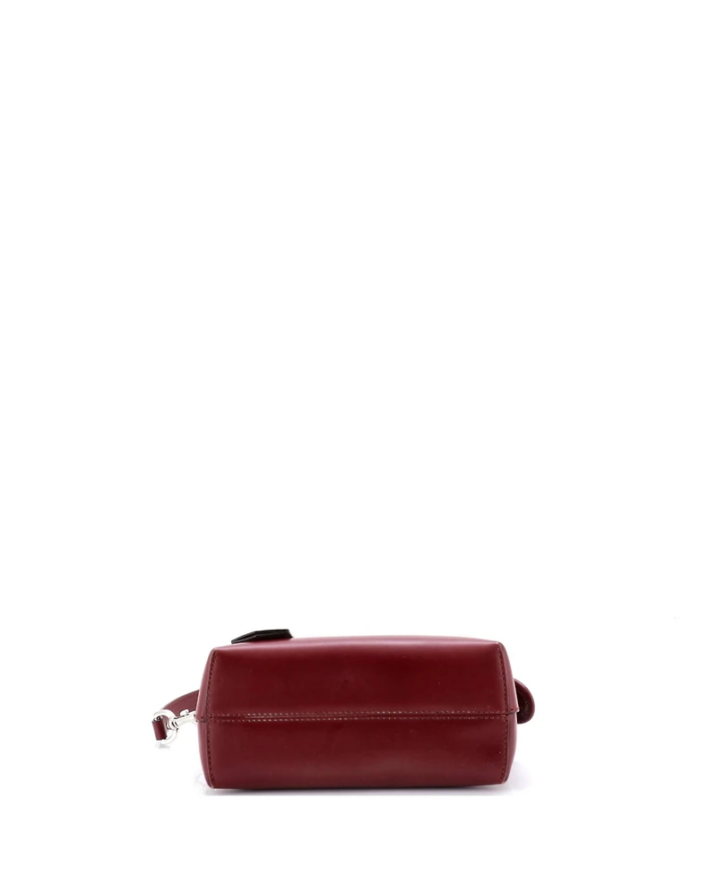 Pre-Owned Fendi Mini Logo By The Way Satchel Embossed Leather