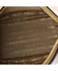 Pre-Owned Prada Mini Triangle Logo Zip-Top Crossbody Bag Leather