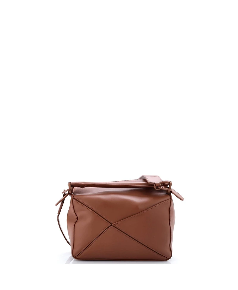 Pre-Owned Loewe Small Monochrome Puzzle Edge Bag Leather