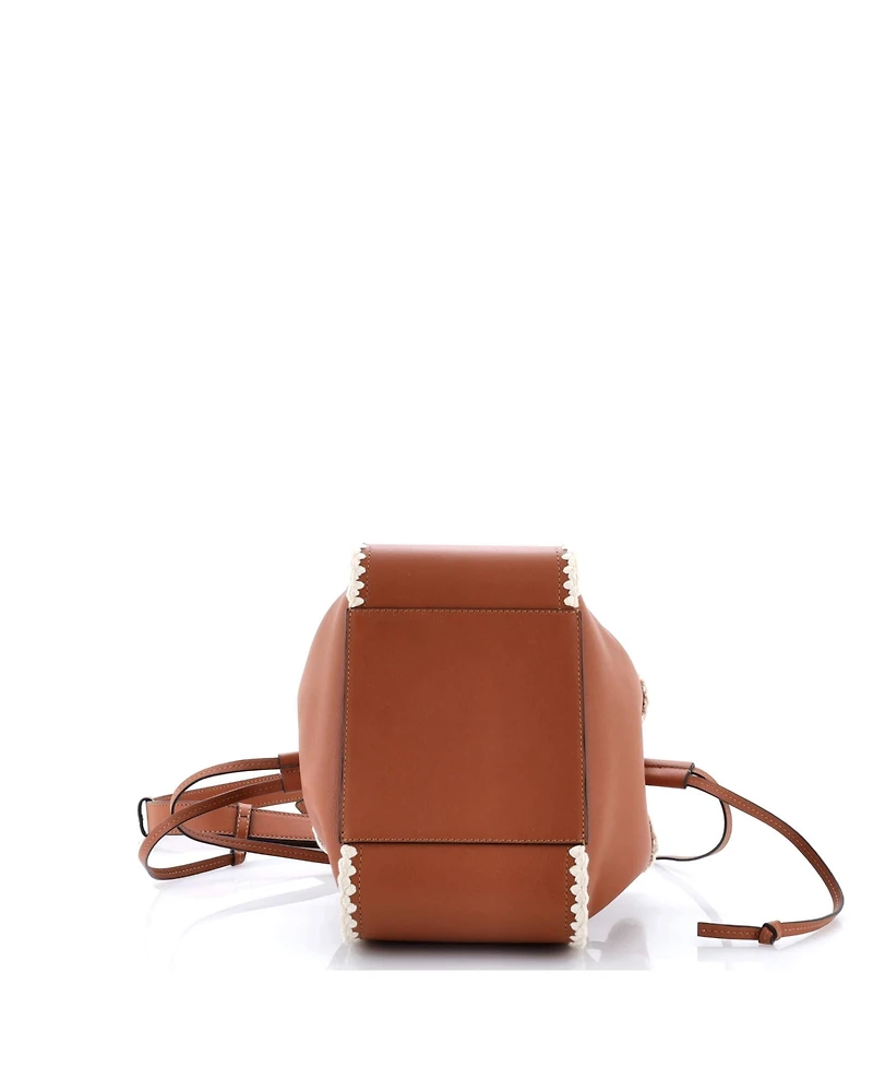 Pre-Owned Loewe Small Hammock Bag Leather with Crochet Detail