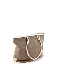 Pre-Owned Prada Medium Logo Open Tote Canvas