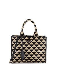 Pre-Owned Prada Small Symbole Shopper Tote Jacquard