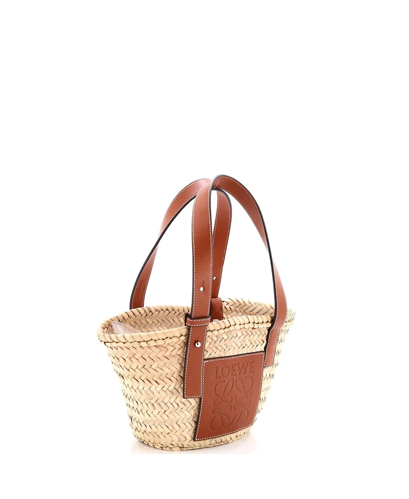Pre-Owned Loewe Small Basket Tote Raffia