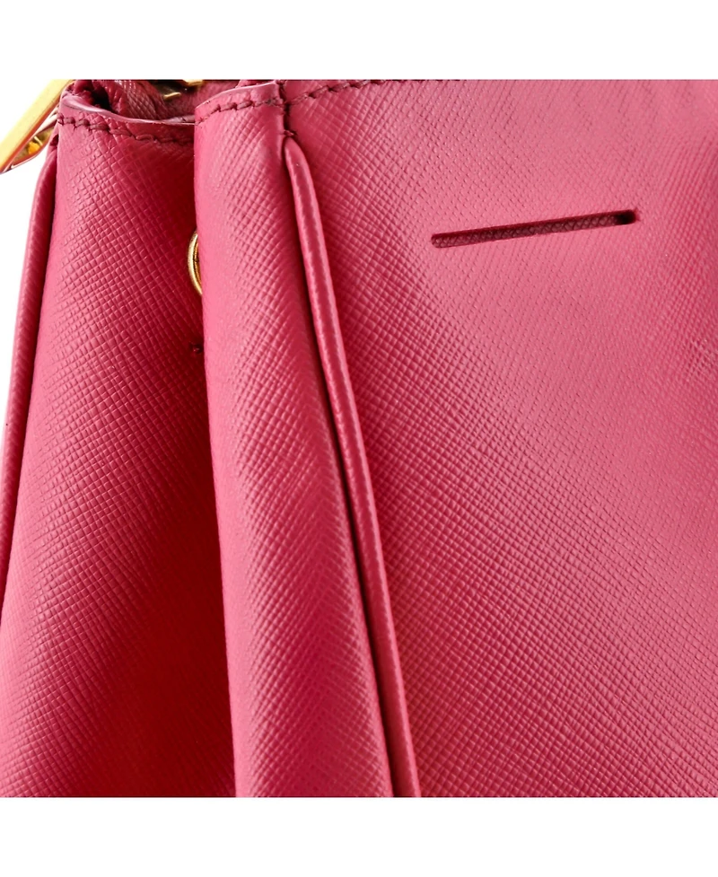 Pre-Owned Prada Galleria Double Zip Tote Saffiano Leather