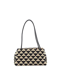 Pre-Owned Prada Small Symbole Shoulder Bag Jacquard