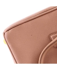 Pre-Owned Prada Mini Galleria Double Zip Tote Saffiano Leather