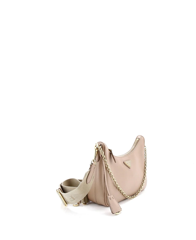 Pre-Owned Prada Small Re-Edition 2005 Shoulder Bag Saffiano Leather