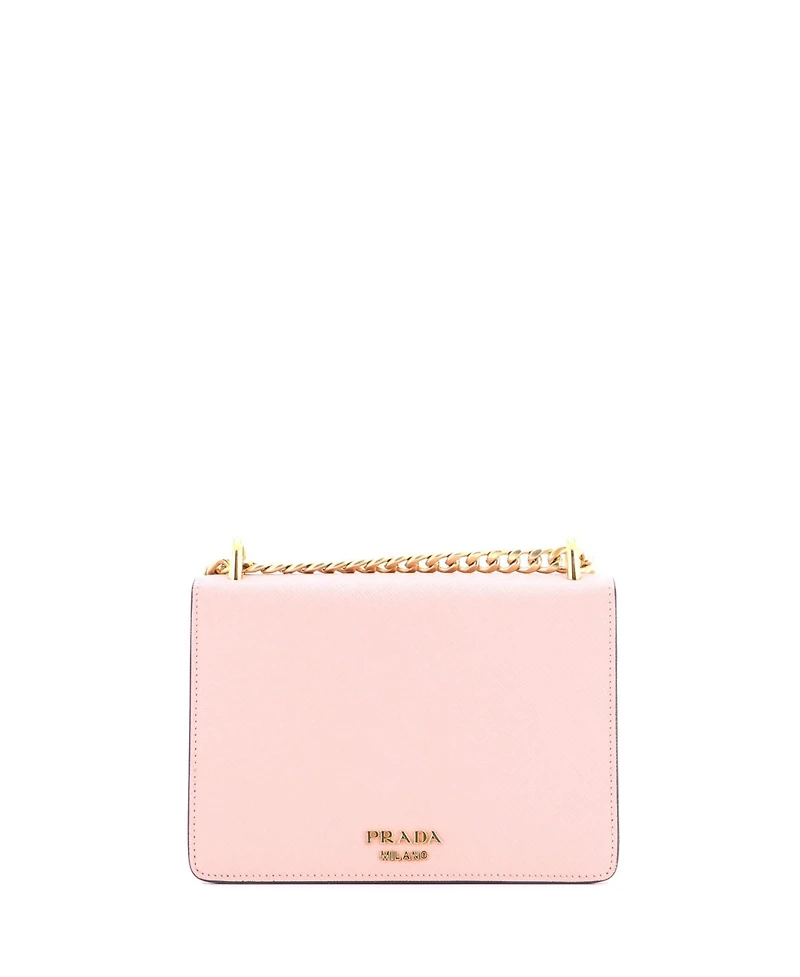 Pre-Owned Prada Small Envelope Flap Chain Shoulder bag Saffiano Leather