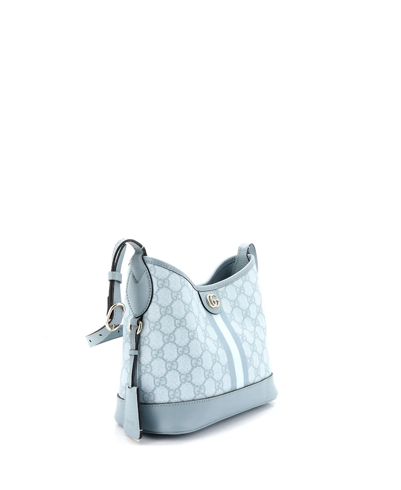 Pre-Owned Gucci Small Ophidia Open Bucket Bag Gg Coated Canvas with Leather