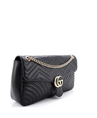 Pre-Owned Gucci Maxi Gg Marmont Flap Bag Matelasse Leather