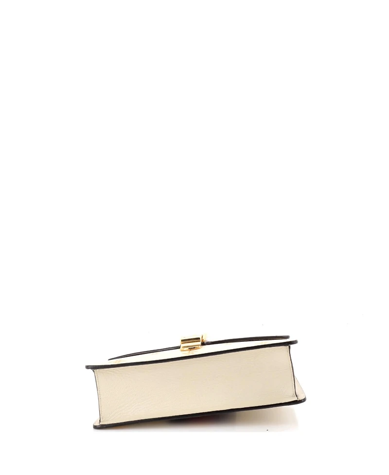 Pre-Owned Gucci Small Sylvie Shoulder Bag Printed Leather