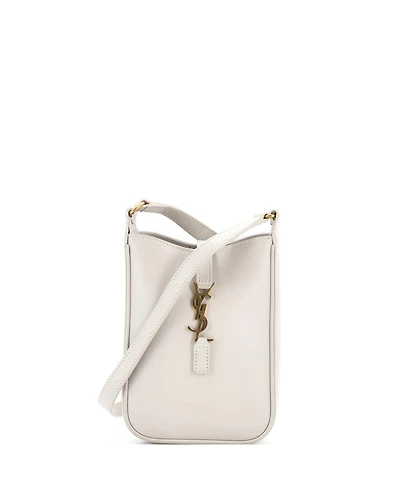 Pre-Owned Saint Laurent Mini Le 5 a 7 Vertical Shoulder Bag Leather