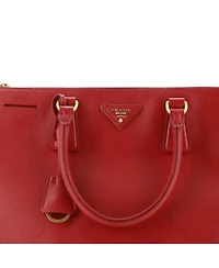 Pre-Owned Prada Large Double Zip Lux Tote Saffiano Leather