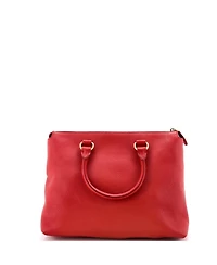 Pre-Owned Prada Medium Pocket Convertible Zip Satchel Vitello Daino