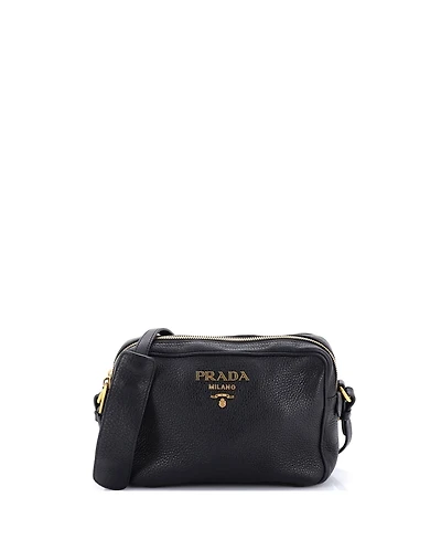 Pre-Owned Prada Double Zip Camera Bag Vitello Daino