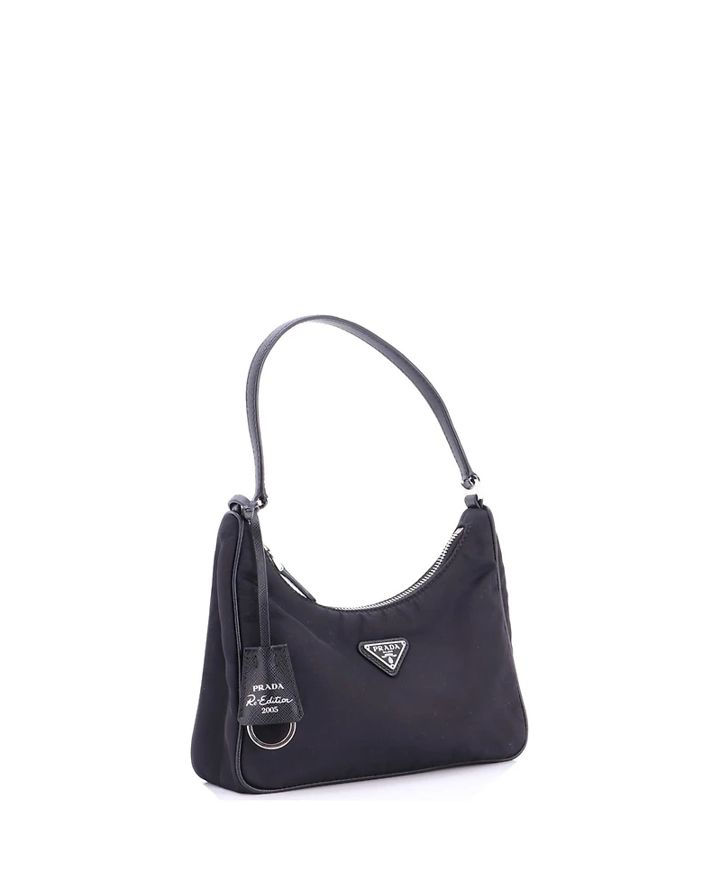 Pre-Owned Prada Mini Re-Edition 2000 Hobo Tessuto