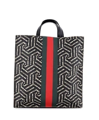 Pre-Owned Gucci Convertible Soft Open Tote Caleido Gg Coated Canvas