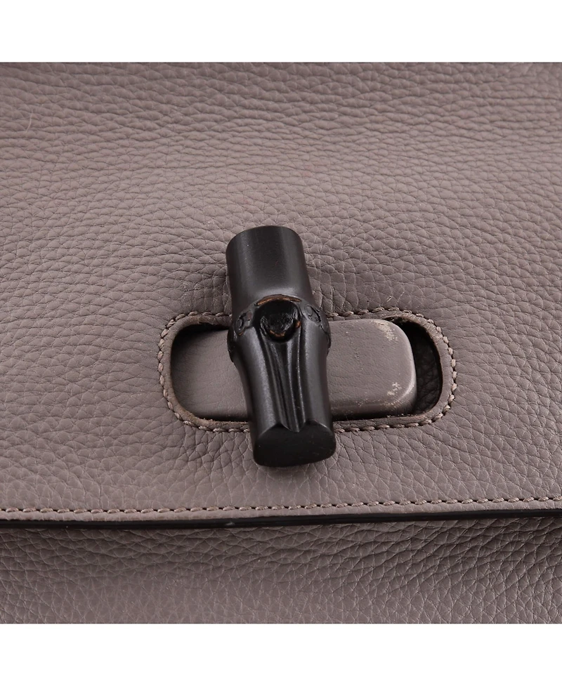 Pre-Owned Gucci Large Bamboo Daily Top Handle Bag Leather