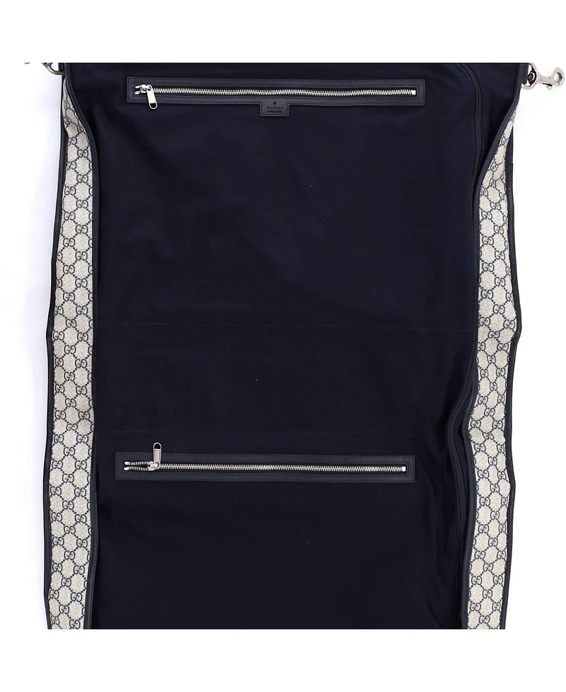 Pre-Owned Gucci Savoy Web Garment Bag Gg Coated Canvas