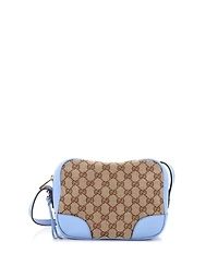 Pre-Owned Gucci Mini Bree Disco Crossbody Bag Gg Canvas with Leather