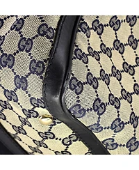 Pre-Owned Gucci Medium Vintage Web Boston Bag Gg Canvas