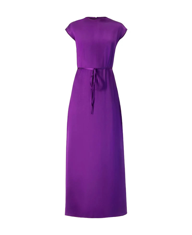 Ivonne Women's Sleeveless Satin Long Dress