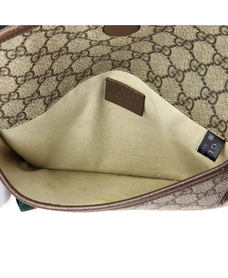 Pre-Owned Gucci Neo Vintage Flap Belt Bag Gg Coated Canvas
