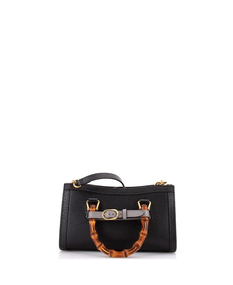 Pre-Owned Gucci Small Diana Nm Convertible Shoulder Bag Leather