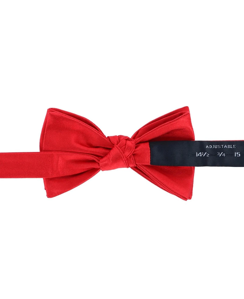 Trafalgar Men's Sutton Solid Color Silk Cummerbund & Bow Tie Bundle