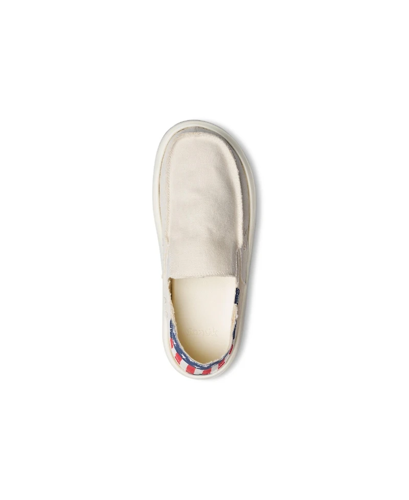 Sanuk Men's Donny Novelty Loafers with textile upper material –