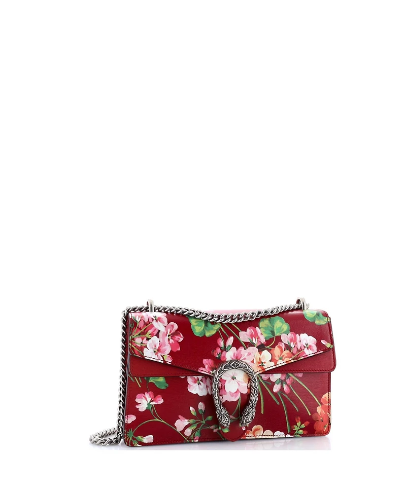 Pre-Owned Gucci Small Dionysus Bag Blooms Print Leather