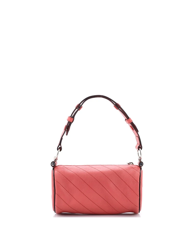Pre-Owned Gucci Mini Blondie Shoulder Bag Diagonal Quilted Leather