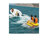 Hongge 1 or 2 Person Inflatable Towable Tube Banana Boat for Boating