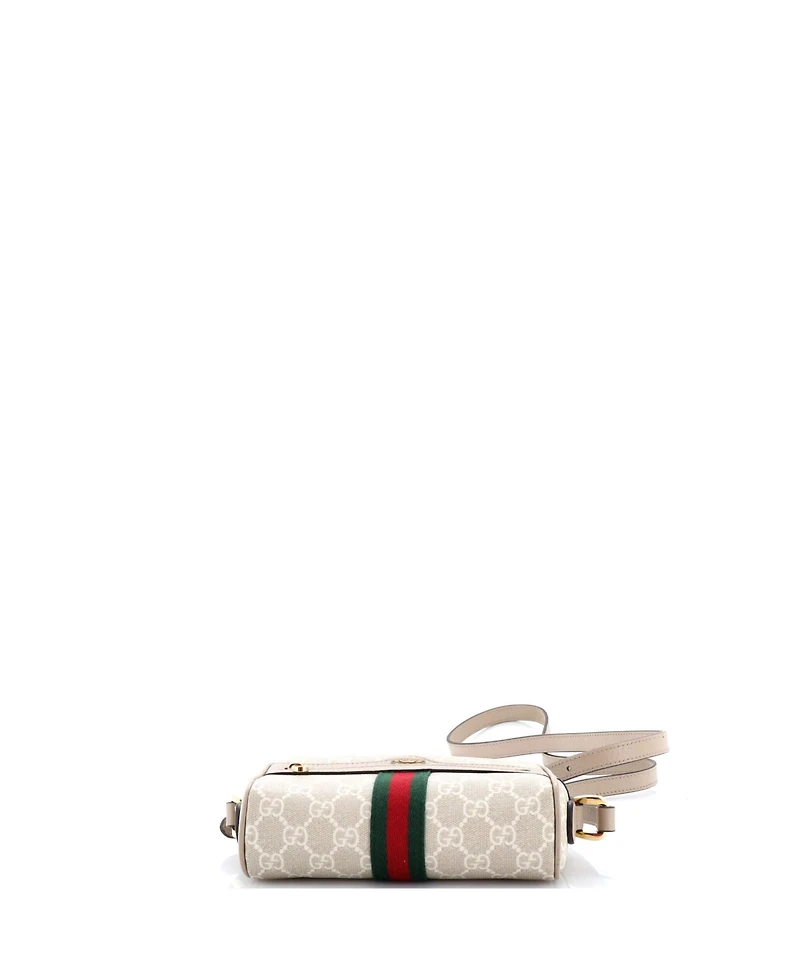 Pre-Owned Gucci Mini Ophidia Shoulder Bag Gg Coated Canvas