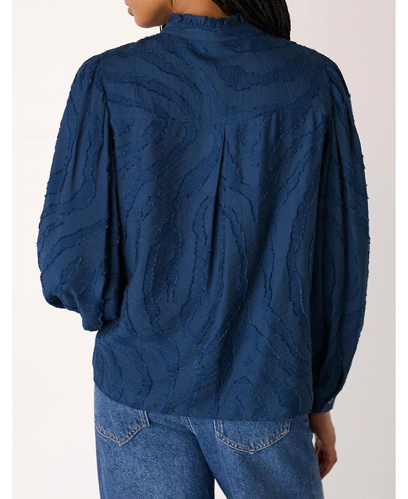 Whistles Women's Animal Textured Shirt