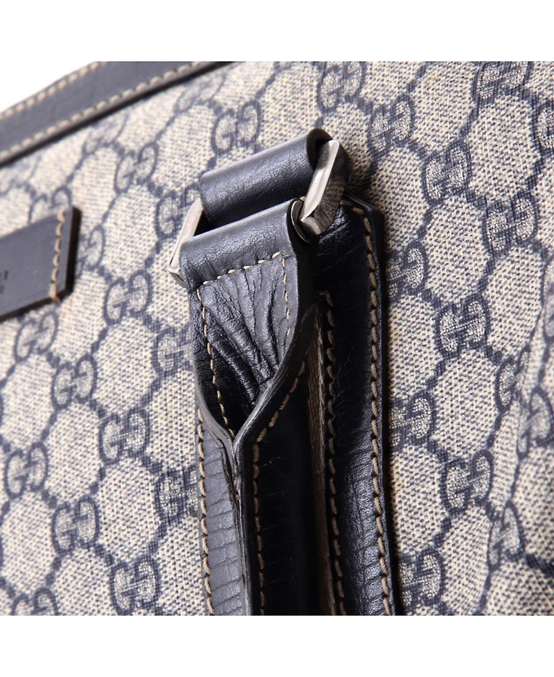 Pre-Owned Gucci Medium Convertible Duffle Bag Gg Coated Canvas