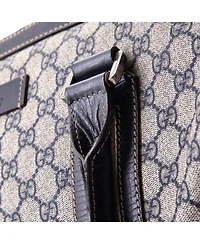 Pre-Owned Gucci Medium Convertible Duffle Bag Gg Coated Canvas