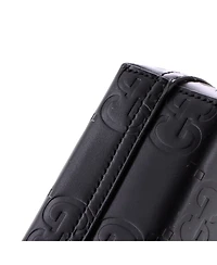 Pre-Owned Gucci Mini Vertical Tote Gg Embossed Leather