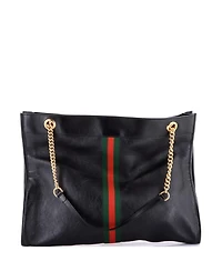 Pre-Owned Gucci Large Rajah Chain Tote Leather
