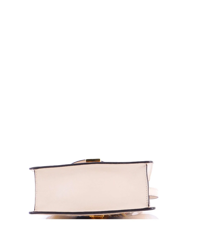 Pre-Owned Gucci Mini Sylvie Top Handle Bag Printed Leather