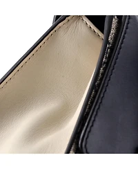 Pre-Owned Gucci Medium Padlock Shoulder Bag Gg Coated Canvas and Leather