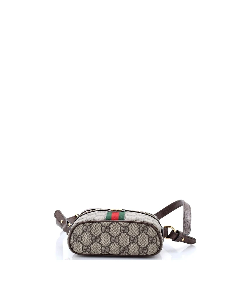 Pre-Owned Gucci Mini Ophidia Top Handle Bag Gg Coated Canvas