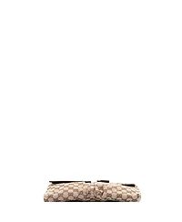 Pre-Owned Gucci Vintage Double Belt Bag Gg Canvas with Leather