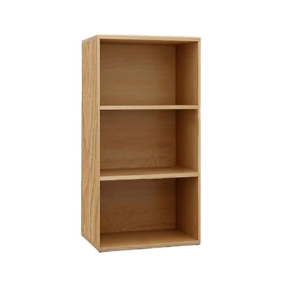 Slickblue 3-Cube Storage Bookcase with Adjustable Shelves