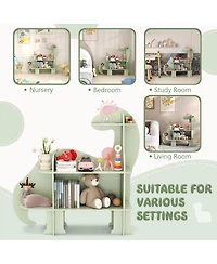 Sugift 3 Tier Dinosaur Kids Bookshelf for Children Bedroom