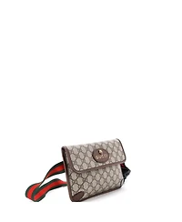 Pre-Owned Gucci Neo Vintage Flap Belt Bag Gg Coated Canvas