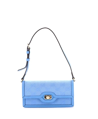 Pre-Owned Gucci Mini Luce Shoulder Bag Gg Canvas