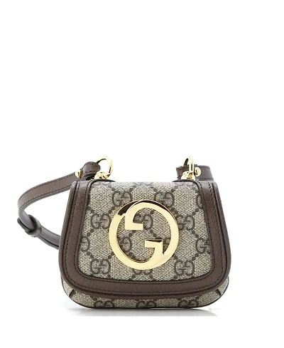 Pre-Owned Gucci Blondie Nm Card Case Wallet with Strap Gg Coated Canvas